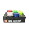 Herb grinder with 3layer 60mm plastic tobacco grinders for smoke accessories smoking pipes acrylic grinders