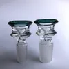 14mm 18mm Glastabakschale Farbmischung Bongschale Doppelschichten Männliche Schüssel Zubehörkegel Rauchpfeifen Dab Rig Trichter Glasrauchschalen