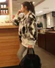 New Women's Faux Fur Coat Winter Jacket Luxury Classic Black White Fox Fur Coat Lady's Female Short Design Outerwear Coats C1268