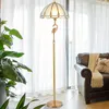 Copper table lamp European retro living room study floor lamp bedroom bedside decoration lighting creative wedding copper lamps