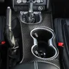 フォードマスタング2015+高品質自動インテリアアクセサリーのための炭素繊維の水のカップホルダーギアシフトフレームパネルのトリム