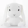 Ny stilar 30cm söt kanin plysch leksak elastisk kristall super mjuk kanin docka baby medföljande sovande leksak barns gåva
