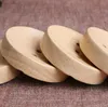 Neuankömmling Seifenhalter aus natürlichem Holz, schlichtes Design, runde Seifenschale