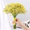 Flor artificial plástico gypsophila de 16 ramos buquê bouquet mão segurando decoração de casamento decoração de casa foto adereças falsas flores