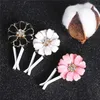 Car Perfume Clip Home Essential Oil Diffuser Outlet Locket Clips Flower Auto Air Freshener Conditioning Vent Interior Decoration Cute Daisy Charm Accessories