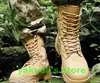 Top leather high Gang steel head anti pressure military boots anti puncture tactical boots wear resistant combat training Sneaker yakuda local online store