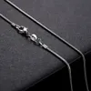 925 Sterling Silber Schlangenkette Halsketten für Frauen Anhänger Halskette Schmuck Zubehör Herstellung Karabinerverschluss Größe 1,2 mm Länge 10" - 30"