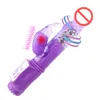 10 Modes Gelée Vibration Rotation Lapin G Spot Vibrateur Masseur Sexy Perles Tourbillonnantes et jouets sexuels vibrants pour femme J0213