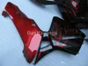 Wtrysk ABS Zestaw do zwalczania dla Honda CBR600RR 05 06 Red Flames Black Fairings Set CBR600RR 2005 2006 FF02