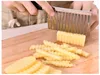 Kitchen Cooking Tools Stainless Steel Vegetable Fruit Wavy Cutter Potato Cucumber Carrot Waves Cutting Slicer Wave Knife Gardening Blade