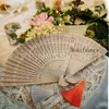 50pcs Wood Hand Fan Tied with Tassel Pandent Bridal Shower Wedding Favors Anniversary Gifts Event Gifts Birthday Party Decors Baby Shower