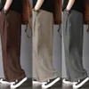 Calças de perna larga nova marca masculina calças soltas algodão linho casual bloomers calças harem plus size