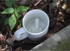 Tazza da dito medio bianco dal design creativo Tazza da latte per caffè in stile novità Tazza in ceramica divertente Tazza da acqua con capacità 300 ml3912640