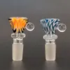 Realizzato in vetro borosilicato di alta qualità NUOVI ARRIVI Ciotole per bong ciotola colorata 1418 maschio ciotola in vetro molto spesso per pipa ad acqua