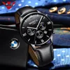Nibosi Men Watches 고급 남성 패션 캐주얼 드레스 시계 군용 군대 석영 손목 시계가있는 가죽 시계 Stra226L