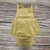 Baby Jarretel Rompertjes Kinderen Sling Jumpsuits Meisjes Corduroy Solid Overalls Zuigeling Casual Bodysuits Cotton Infant Climb Suits Onesies B7481