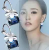 nouveau chaud individuel cristal fleur de cerisier boucle d'oreille boucles d'oreilles en gros dames mode boucles d'oreilles boucles d'oreilles mode classique élégance raffinée