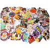 Waterproof Horrible Stickers 100pcs Halloween Car Motorcycle Stickers and Decals Decoration With Vampire Pumpkin Witch Frankenstein Zombie