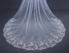 2020 Charming Bridal Veils Cathedral Length Lace Applique Bride Wedding Veils with Combs Hair Accessories Velo vestido de novia