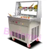 BEIJAMEI Фритюрница для льда Прокатная машина для йогурта с замороженными фруктами Электрическая обжаренная машина для производства мороженого