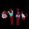 LED Boże Narodzenie Bransoletki Bransoletki Prezent Toy Santa Claus Slups Light Circle Bransoletka Wrirrishand Dekoracja Ornament na imprezę