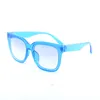 Cool Big Goggles Mirror Kids Solglasögon 5 Färger Växtdesigner Fashion Square Frame Sun Glasses Partihandel