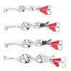 10pcs lote 4 modelos 10g28g6cm8 3cm Spinner Metal Baits Lures 6 4 gancho de pesca Pesca Tackle B7 72275D9368486