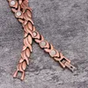 Vinterly pulseiras de cobre puro para mulheres, corrente vintage, energia de saúde, pulseiras magnéticas para artrite, joias femininas 261r