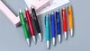 Plastic rubber met aangepaste logo afdrukken snelle levering zwart navulling balpen balpen gepersonaliseerde promotionele pen