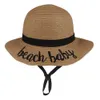 Çocuklar Nakış Yaz Hasır Şapka Kadınlar Geniş Ağız Güneş Koruma Plaj Şapka 2019 Ayarlanabilir Bebek Balıkçı Çocuk Havzası Şapkalar Ele336