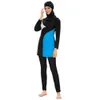 Muslimische Frauen Badebekleidung Bescheidene Damen Beachwege mit Hijab großer Burkini Vollbedeckung 3 PCs M08240033385