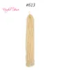 Dreadlocks av DIY Crochet Hair Extensions Syntetisk Hair Weave Ombre Blondin 18Inch Braiding Hair Micro Locs Syster Lochs Straight For Marley