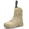 Mężczyźni Wysokiej Jakości Desert Tactical Buty męskie Praca Safty Buty Swat Army Boot Tacticos Zapatos Combat Botki Rozmiar: 39-47