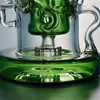 Tornado Recycler Bong Heady Glass Dab Rigs Klein Recycler Conduites D'eau En Verre Pommeau De Douche Percolateur Bong Base Lourde Bong En Verre Avec Bol WP308