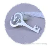 Chave em forma de Bookmark Hollow Coração com Branco Tassel Design Bookmark Requintado Casamento Bebê Chuveiro Favores Favores