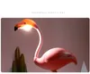 Led Flamingo Night Light Touch Reading Table Lampa för barn USB Laddning Vardagsrum Sovrum Dekorativ Ljusbelysning