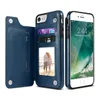 Retro portefeuille PU lederen tas voor iphone 11 pro xs max xr x 6 6 s 7 8 plus 5s kaarthouders telefooncase