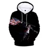 Felpa con cappuccio Donald Trump 2020 stampa pullover con cappuccio uomo donna stampa 3D Autunno Inverno Uomo Femmina cappotto felpa outwear LJJA2963