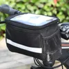 WaterprooF Road Bike Handlebar Bag Cycling Front Basket Pannier Frame Waterproof Bicycle Bags With Broader Reflective Strap12464