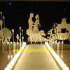 Nuovo stile di nozze in metallo fiore espositore di ferro fiore stand per la decorazione della fase di nozze arredamento 1075