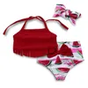 Nieuwe zomer baby meisjes badpak peuter watermeloen bloemen badmode vakantie strand kinderen zwempak6157472