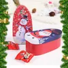 クリスマスのブリキキャンディーボックス長方形の錫プレートキャンディージャーズクリスマス結婚式キャンディービスケット収納缶子供甘いギフト