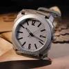 New OTCO 102858 Titanium Steel Case Gray Dial Automatic Mens Watch Gray Leather Sports Watches 5 Styles Cheap For Timezonewatch E10c3