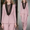 Women Mother of the Bride Suits Slim Fit Work Uniform Wear Ladies Formal Party Evening Wear For Wedding(Jacket+Pants)