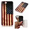 Retro USA Flag Soft IMD TPU Cases For Iphone 15 14 Plus Pro 13 12 11 XR XS MAX X 7 6 Samsung S23 Note 20 Ultra Vintage Old United States of America Flags Phone Back Cover