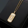 New Arrive Fashion Lady Brass Lettering 18K Plated Gold Necklace With Diamond White Mother of Pearl Pendant 3 Color2858