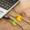 Silicone Plastic Cable Multicolor Wire Organizer Clip Tidy USB Charger Cord Holder for Desktop Cable Fixed Clip