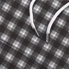 Homme Noir Manches Longues Modèle 3D Rayé Tartan Imprimé Haut Couple Sweat à capuche Quotidien Hauts Coton Automne Hiver Polyester