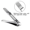 Nail Clippers set3PCS Professional Sharpest Stainless Steel Fingernail and Toenail ClippersHeavy Duty for Men6533333