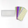 200 st ögonfrans glitter bakgrundspapper för fransar förpackningslåda rektangel glitterpapper för privat etikett ögonfransbox9463748